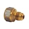 Thrifco Plumbing No. 46 3/8 Inch Flare x 1/2 Inch FIP Brass Adapter 4401127 - alternate 1